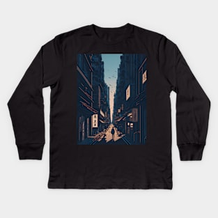 Japan Tokyo streets Kids Long Sleeve T-Shirt